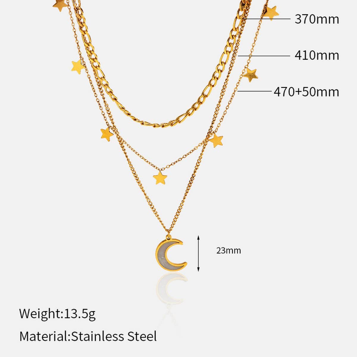 GOLD VERSATILEGEOMETRIC OT BUCKLE HEART-SHAPE NECKLACE_CWAJE05671 for wholesale on Faire3
