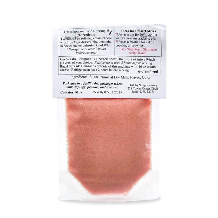 Simply Savory - Wholesale Dip - Strawberry Shortcake Dessert Mix2