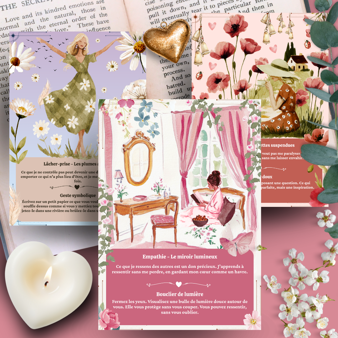 Les Moonettes – wholesale Tarot cards – 32 Enchanted Emotion Cards and Storage Pouch12