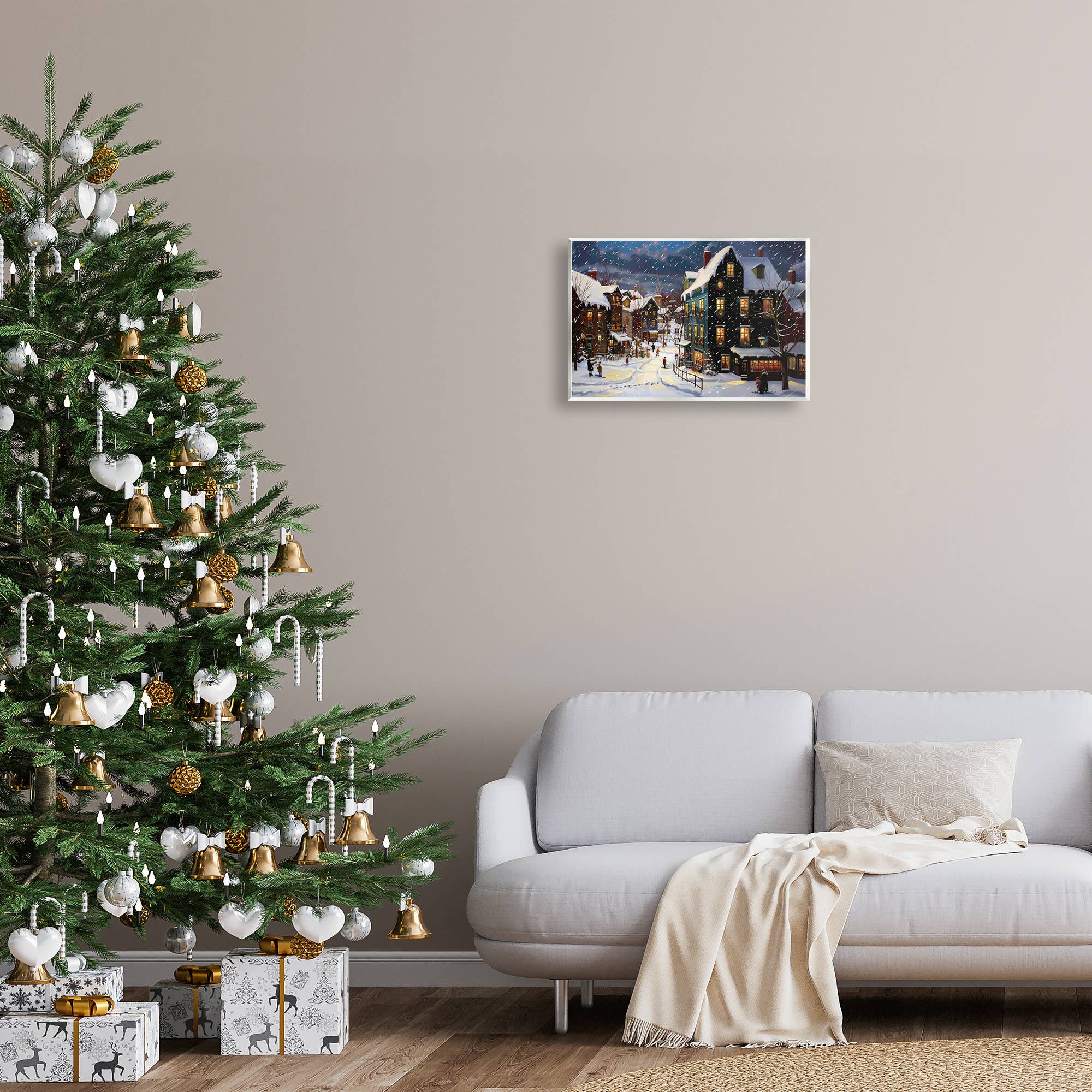 Stupell Industries - Wholesale Christmas Wall Art - Frozen Urban Charm Wall Plaque Art Holiday8
