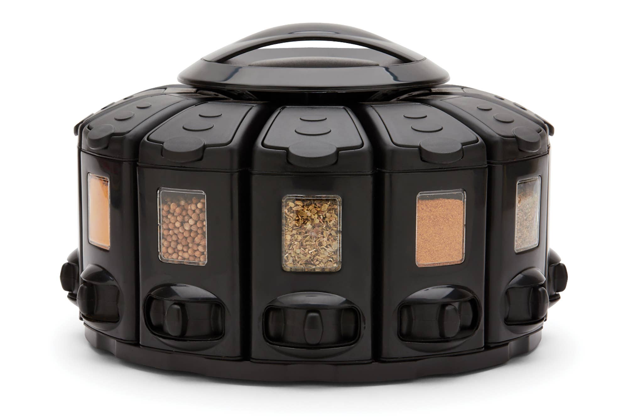 Fox Run Brands - Venta al por mayor Especieros - Carrusel de medición automática KitchenArt Select-A-Spice, negro, 9.5 pulgadas3