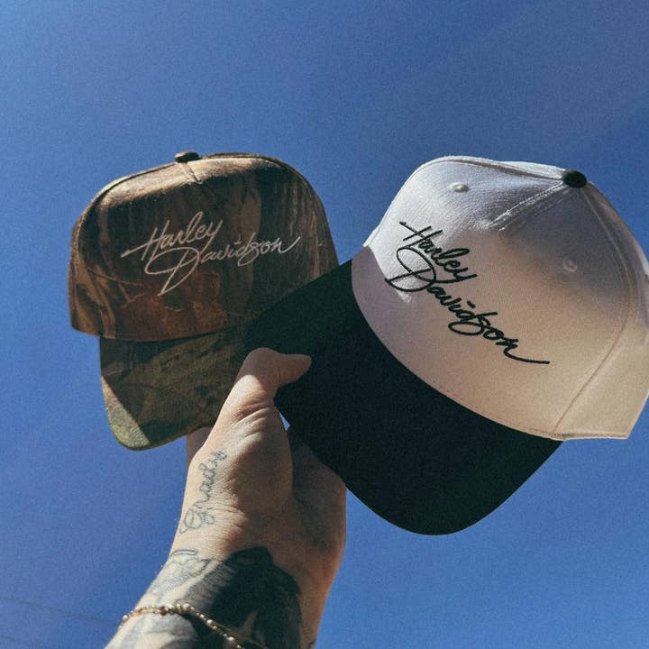 Grady Ln Boutique - Wholesale Trucker Hat - Women's - Harley Davidson Script Hat
