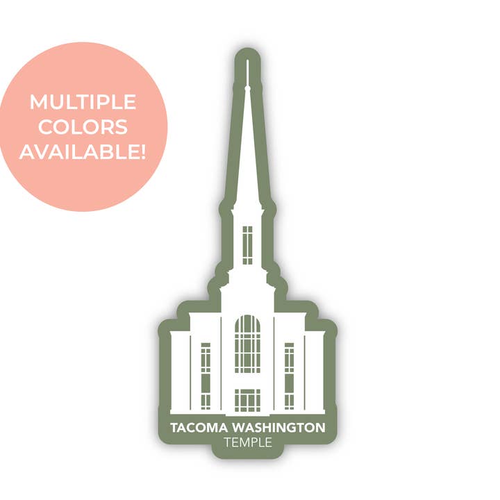 Tacoma Washington-templet klistermärke för wholesale av JasmineTreeDesign