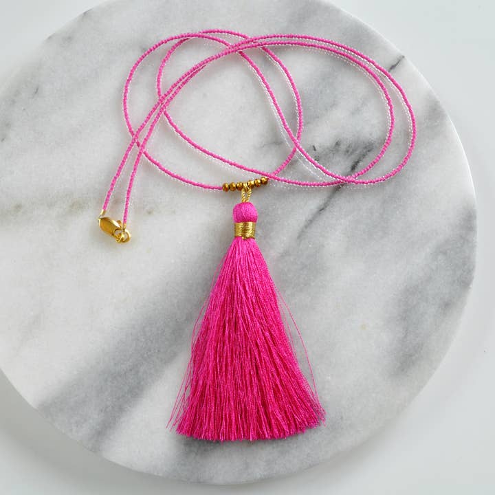Libby & Smee - Wholesale Pendant/Charm Necklace - Long Seed Bead Tassel Necklaces2