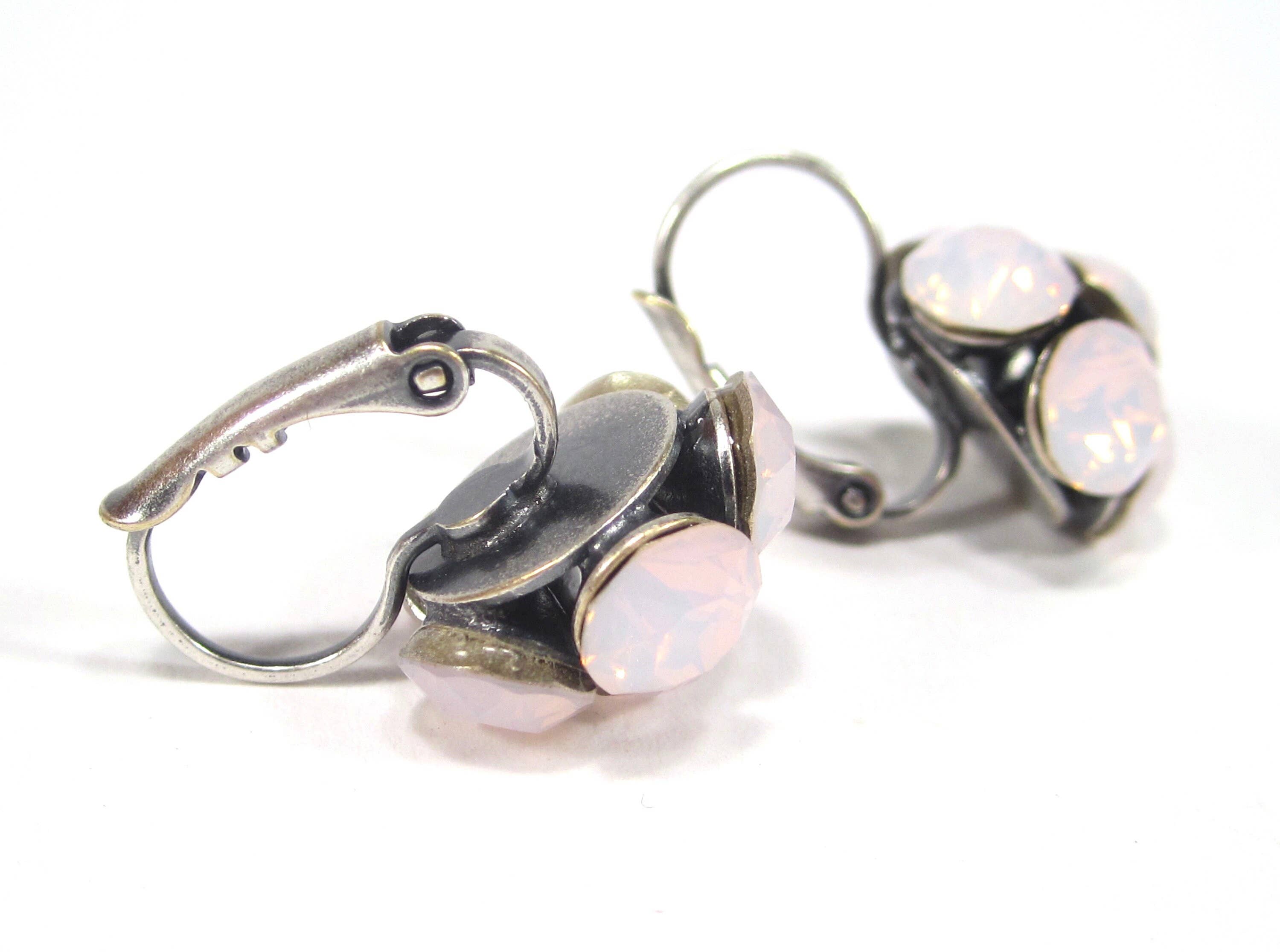 SoHo Schmuckmanufaktur – Großhandel Ohrhänger – SoHo® Pink Flower Drop Earrings2