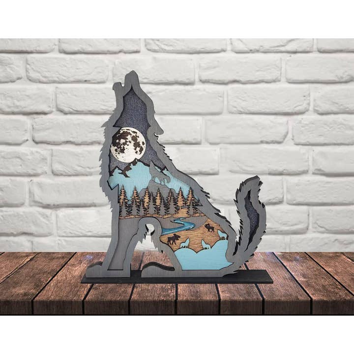 Wolf for wholesale by RJS Engraving & Design