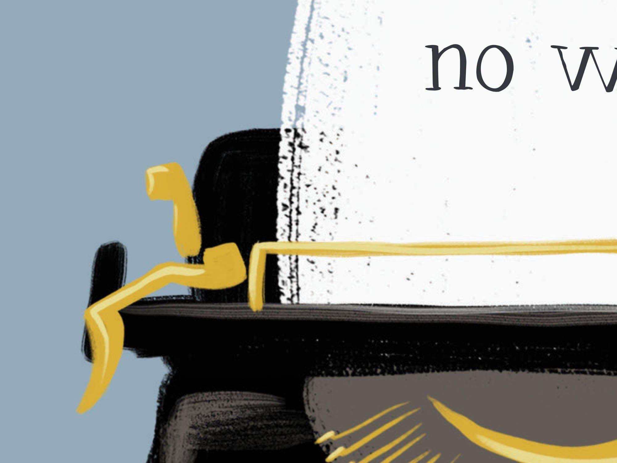 Favorite Story - Vente Carte de vœux classique - Machine à écrire Vintage1