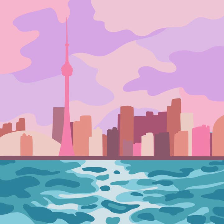 Toronto Skyline Paint By Numbers for wholesale by Original Genes