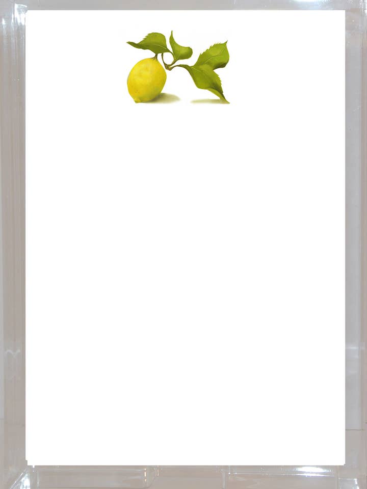 Notepads/Unpadded AL200 Lemon for wholesale by Stevie Streck Designs