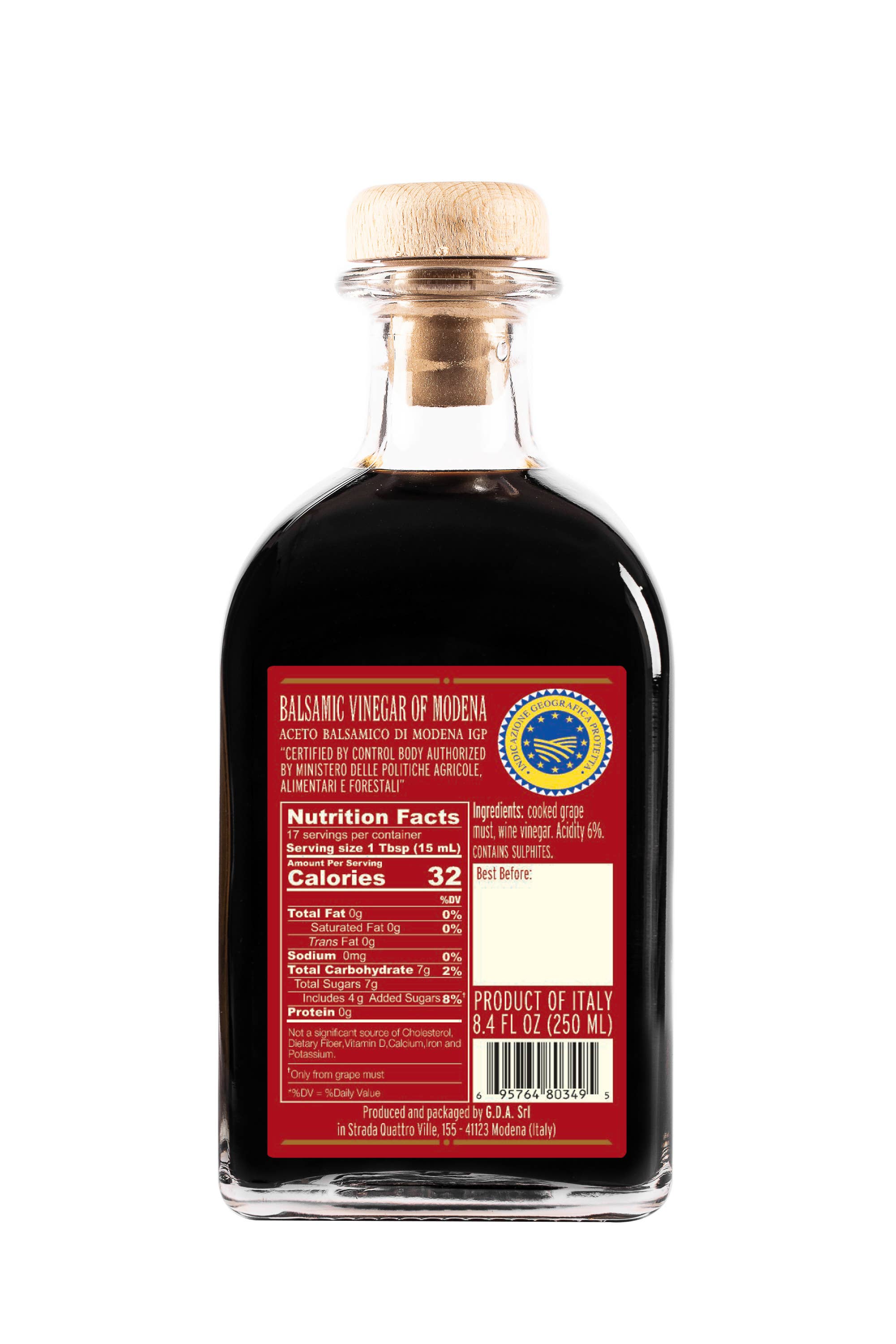 International Loft - Wholesale Vinegar - Via Farini Balsamic Vinegar of Modena - Red Label1