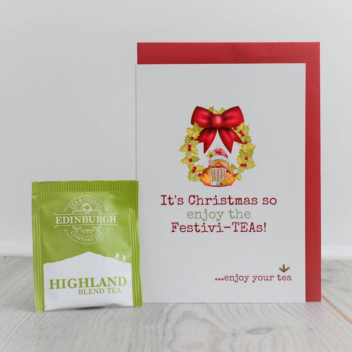 Theezakje wenskaart - TEA-X-003 voor wholesale door Smith & Ross Designs