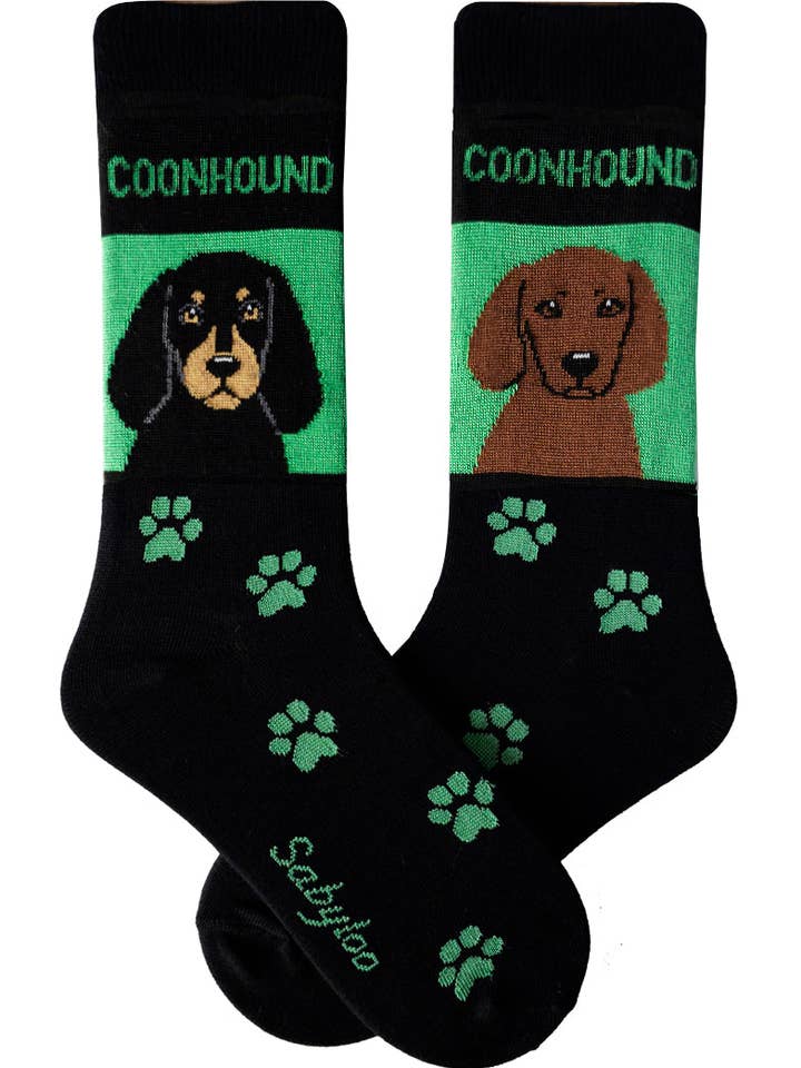 Coonhound Dog Socks for wholesale by Sabyloo