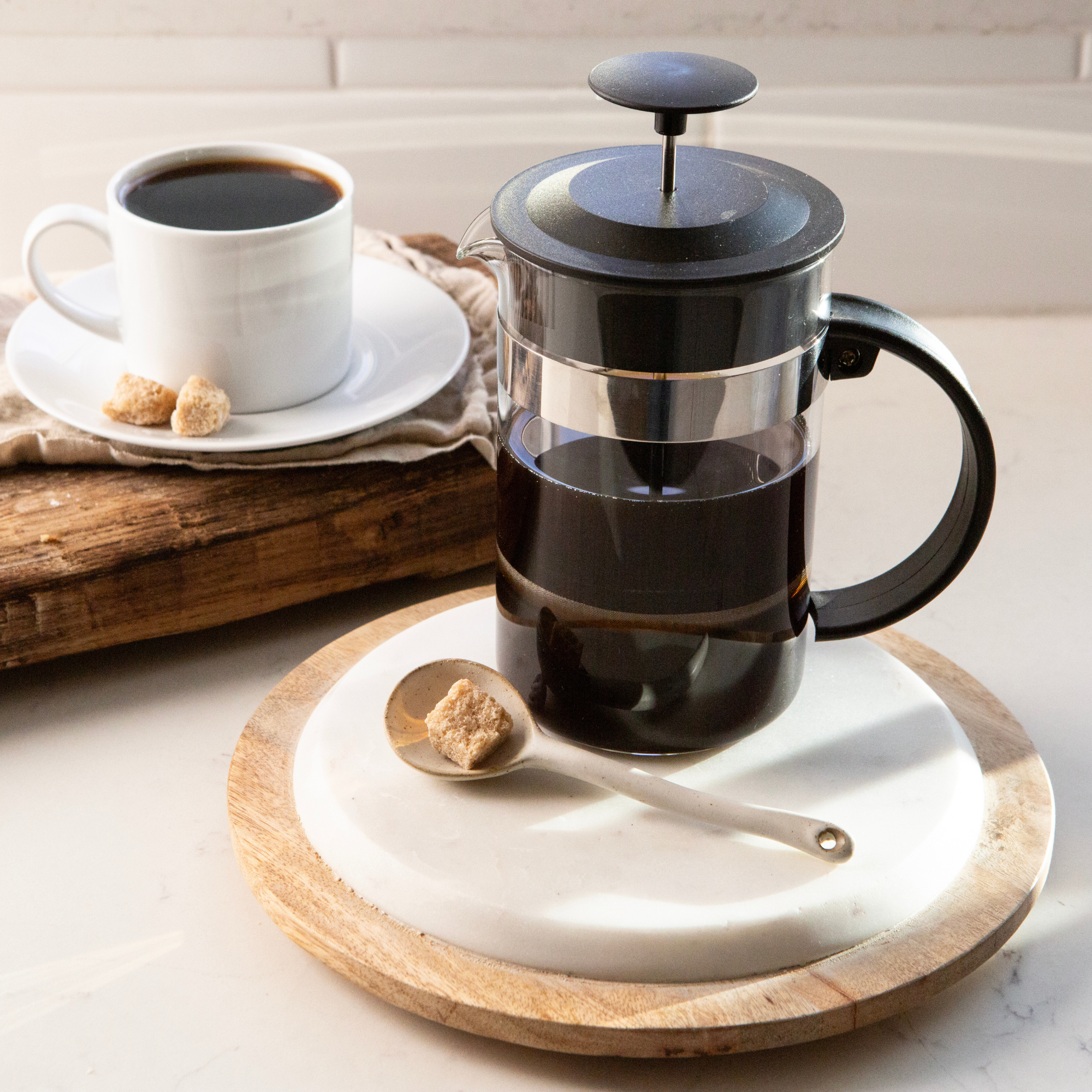 Oggi – Prensa francesa por atacado – Prensa Francesa 3 Chávenas Filtro Triplo 12 fl oz / 350 ml6