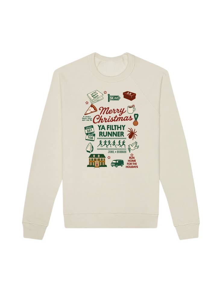 Merry Christmas Ya Filthy Runner Sweatshirt for wholesale by Sarah Marie Running Co