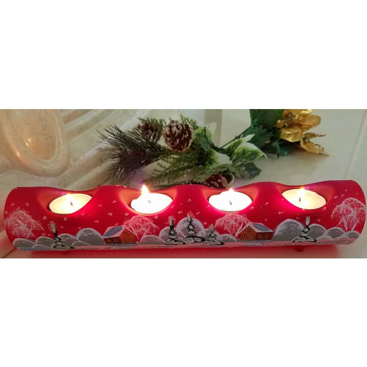 Glass by Iness - Wholesale Candle Holder - Quadruple Candle Holder