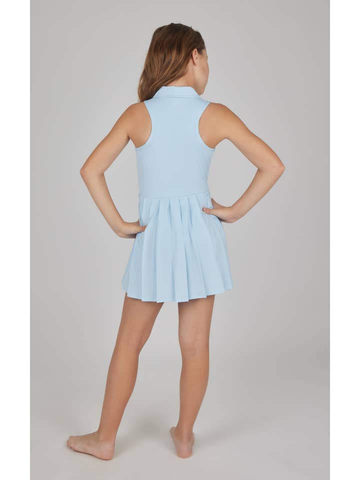 90 Degree by Reflex & Yogalicious - Wholesale Athletic Dress - Kids - Girls Sip Up Pleated Tennis Dress with Inner Short12
