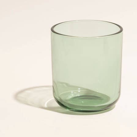 12oz Transparent Green Candle Jar for wholesale by Hive and Honey Candle Supply