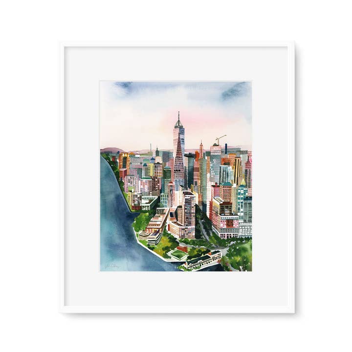 Impression artistique de la ville de New York pour la vente par Yao Cheng Design