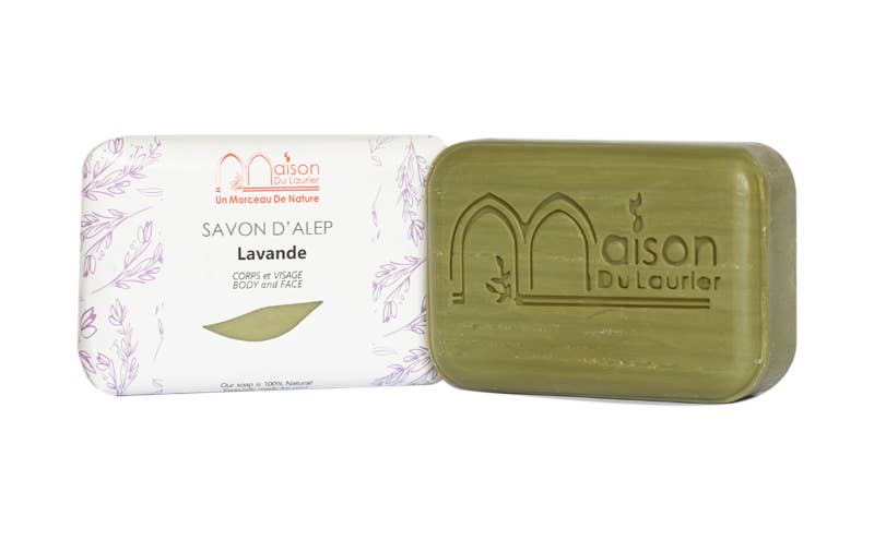 Maison du Laurier - Wholesale Bar Soap - ALEPPO SOAP SCENTED WITH LAVENDER 100g1