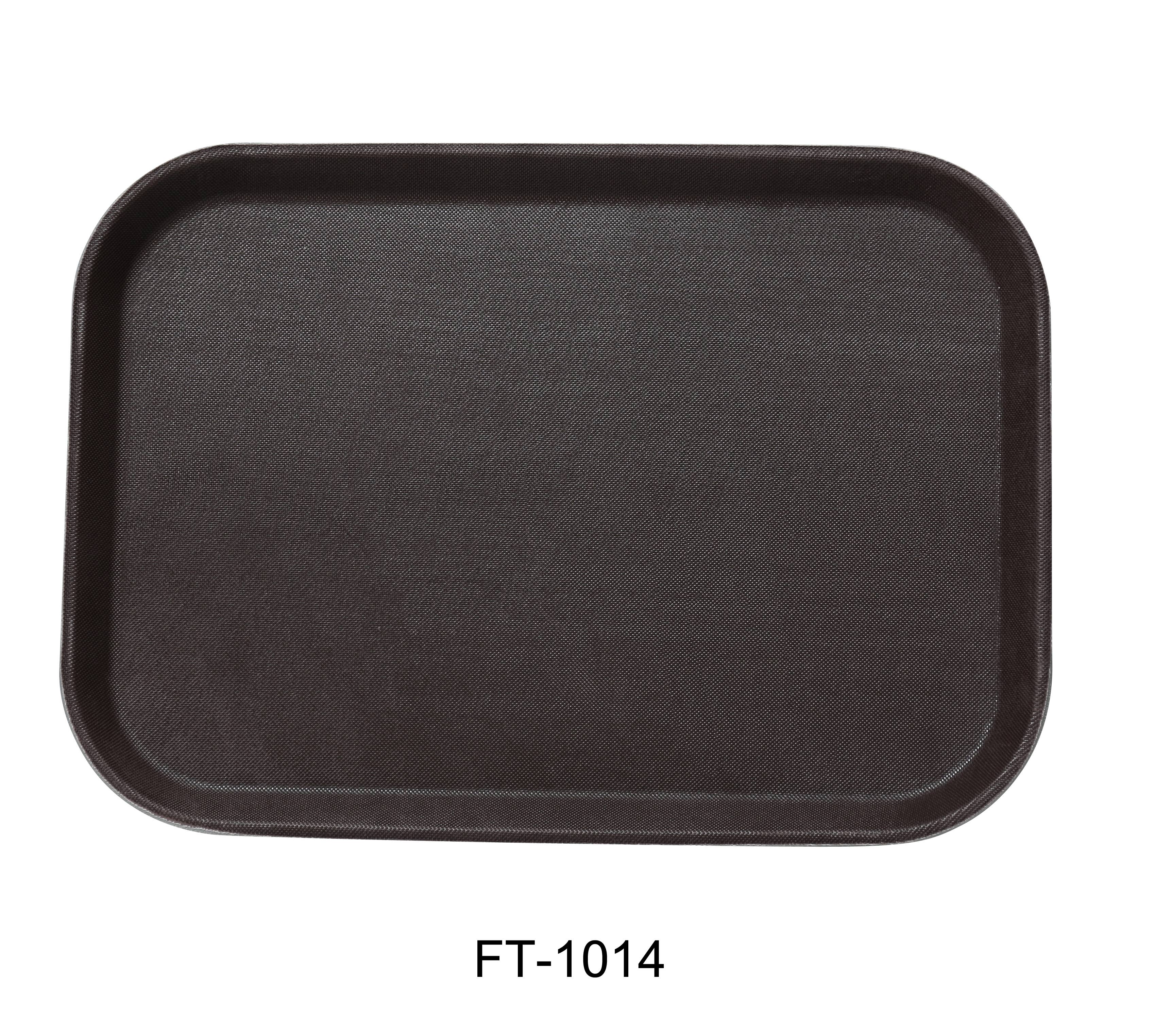 Yanco - Wholesale Serving Tray - 14" X 10" SERVING TRAY FIBER GLASS BROWN0