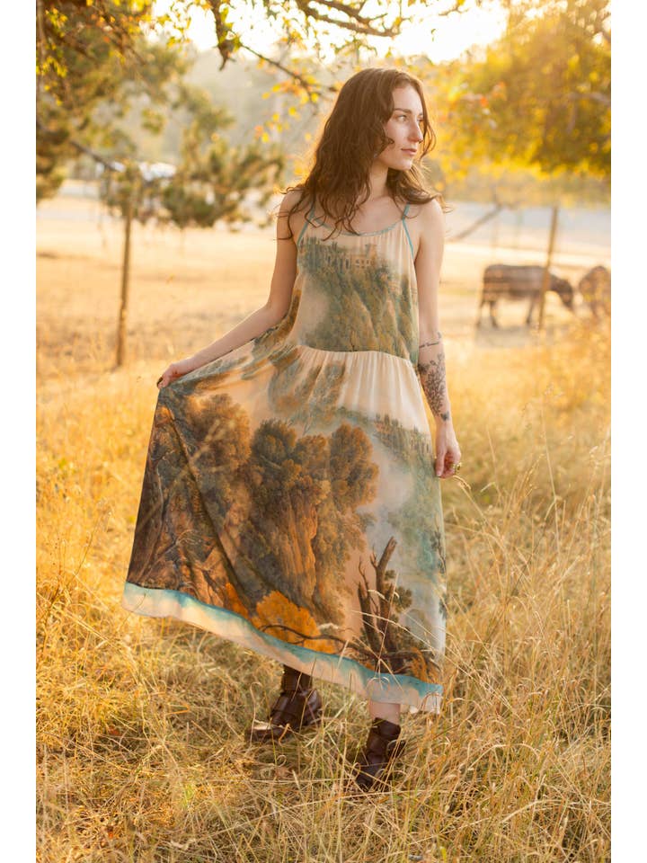 Market of Stars (Worldwide) - Wholesale Dress – Women's - Awakening Bohéme Long Maxi Slip Dress w/ Landscape8