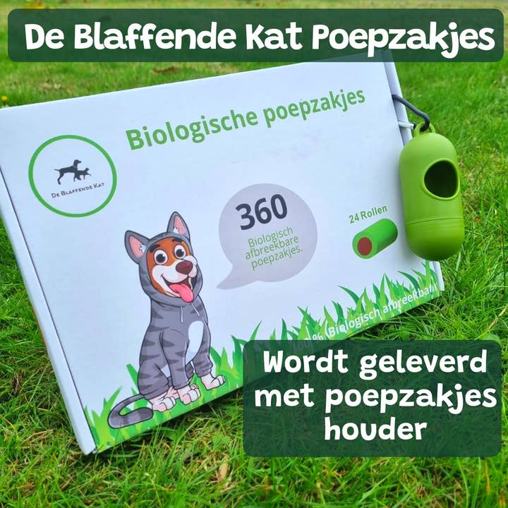 De Blaffende Kat - Wholesale Pet Poop Bag - Biodegradable Dog Poop Bags 360 Pieces