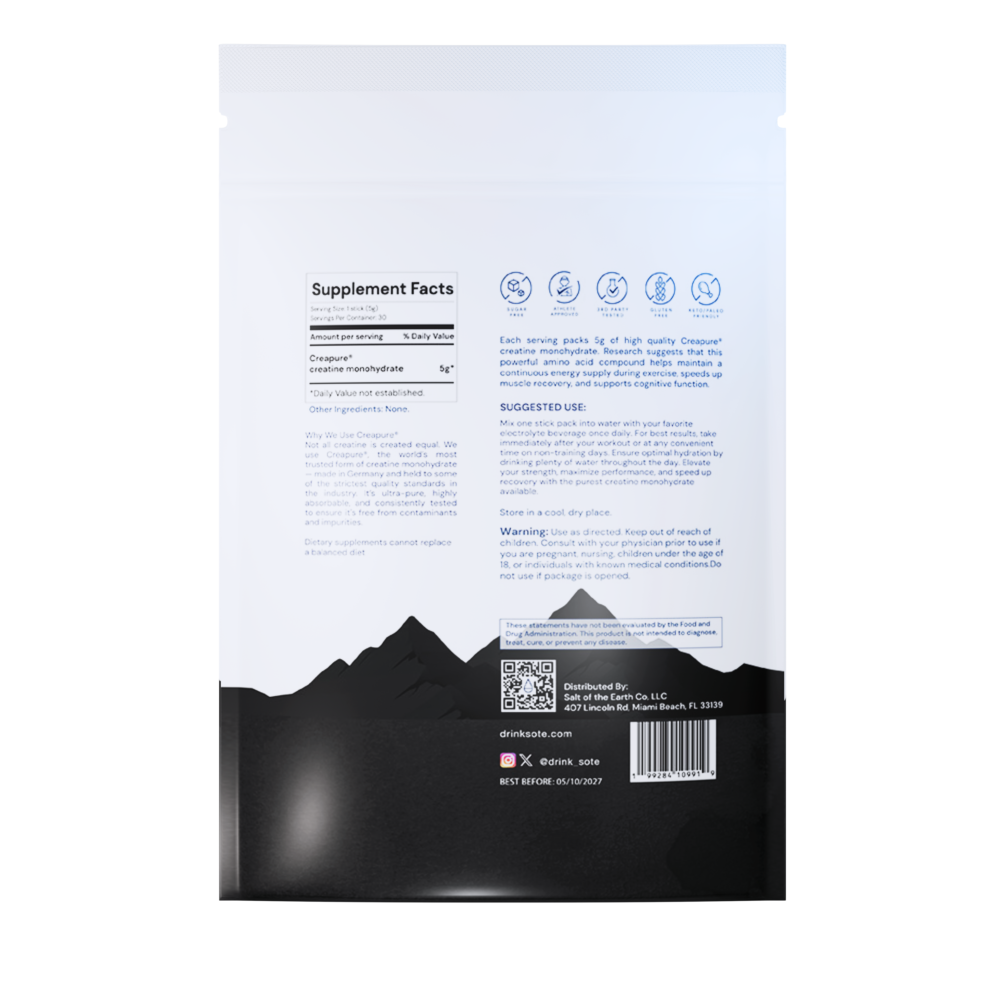 Salt of the Earth - Wholesale Oral Supplement/Vitamin - Salt of the Earth Creatine Monohydrate3