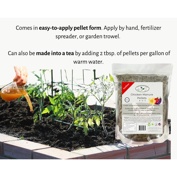 Happy Bunny Farms - Wholesale Fertilizer - Chicken Manure Pellets Fertilizer and Soil Rebuilder, Org.5