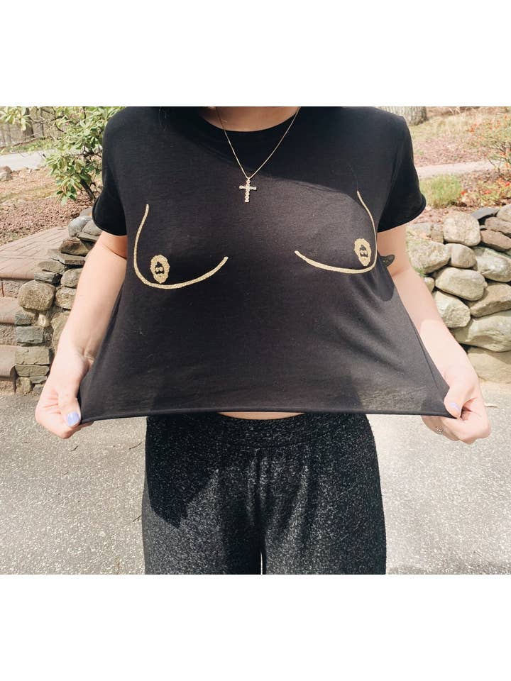 True Lucia - Wholesale Screen Printed T-Shirt - Women's - Jerry Garcia Nips