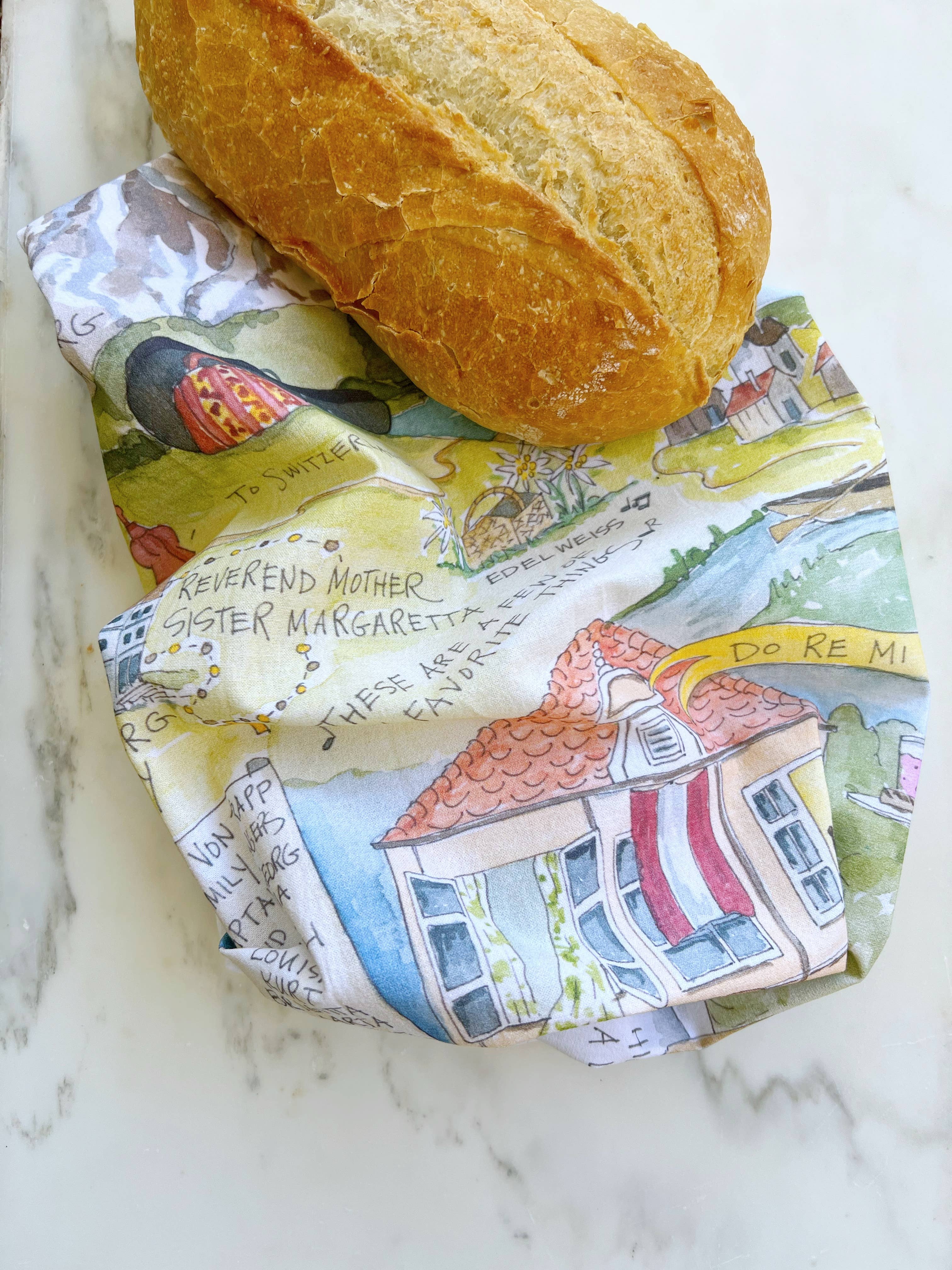 Elizabeth Wade Studio - Wholesale Tea Towel - The Sound of Music Tea Towel3