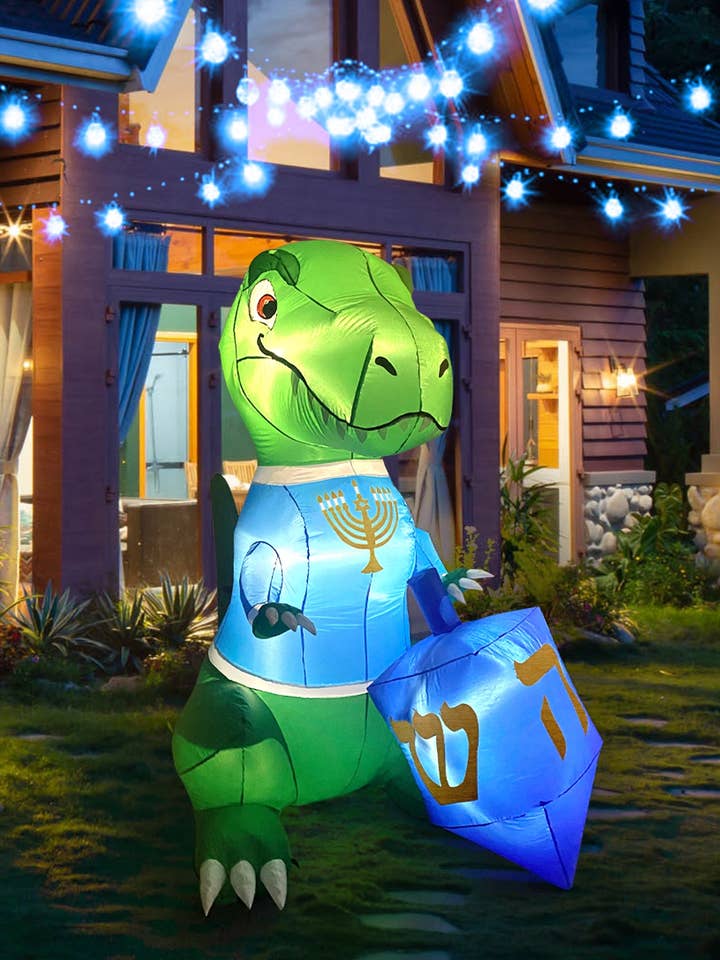 Le dino gonflable pour Hanoukka 2024 pour la vente par Hanukkah Superstore