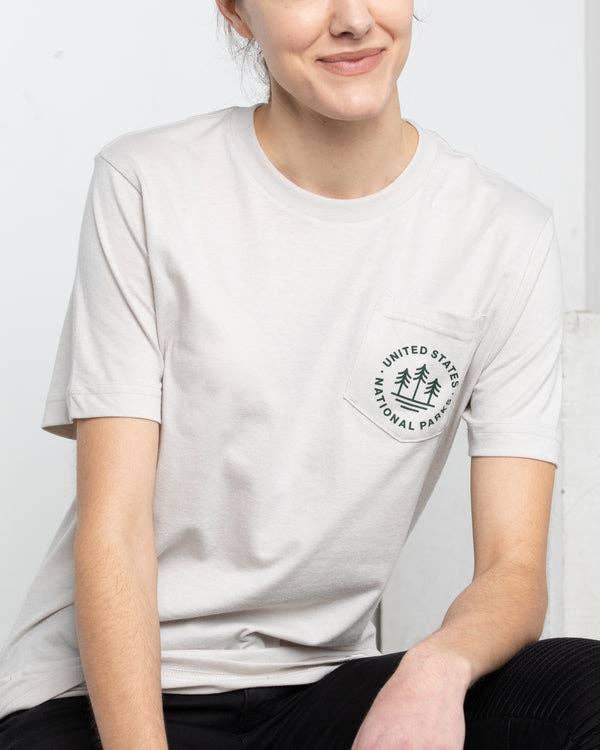 The Landmark Project – wholesale Screen printed t-shirt – unisex – U.S. National Parks Unisex Short Sleeve Pocket Tee6