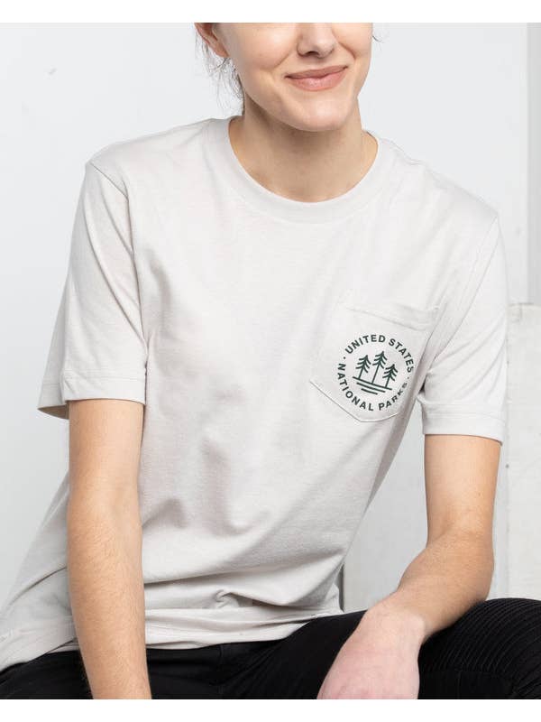 The Landmark Project – wholesale Screen printed t-shirt – unisex – U.S. National Parks Unisex Short Sleeve Pocket Tee6