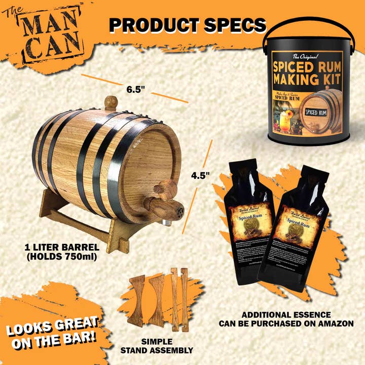 ThousandOaksBarrelCo. - Wholesale DIY Drink Kit - Rum Making Kit - Ultimate DIY Experience | Great Men's Gift4