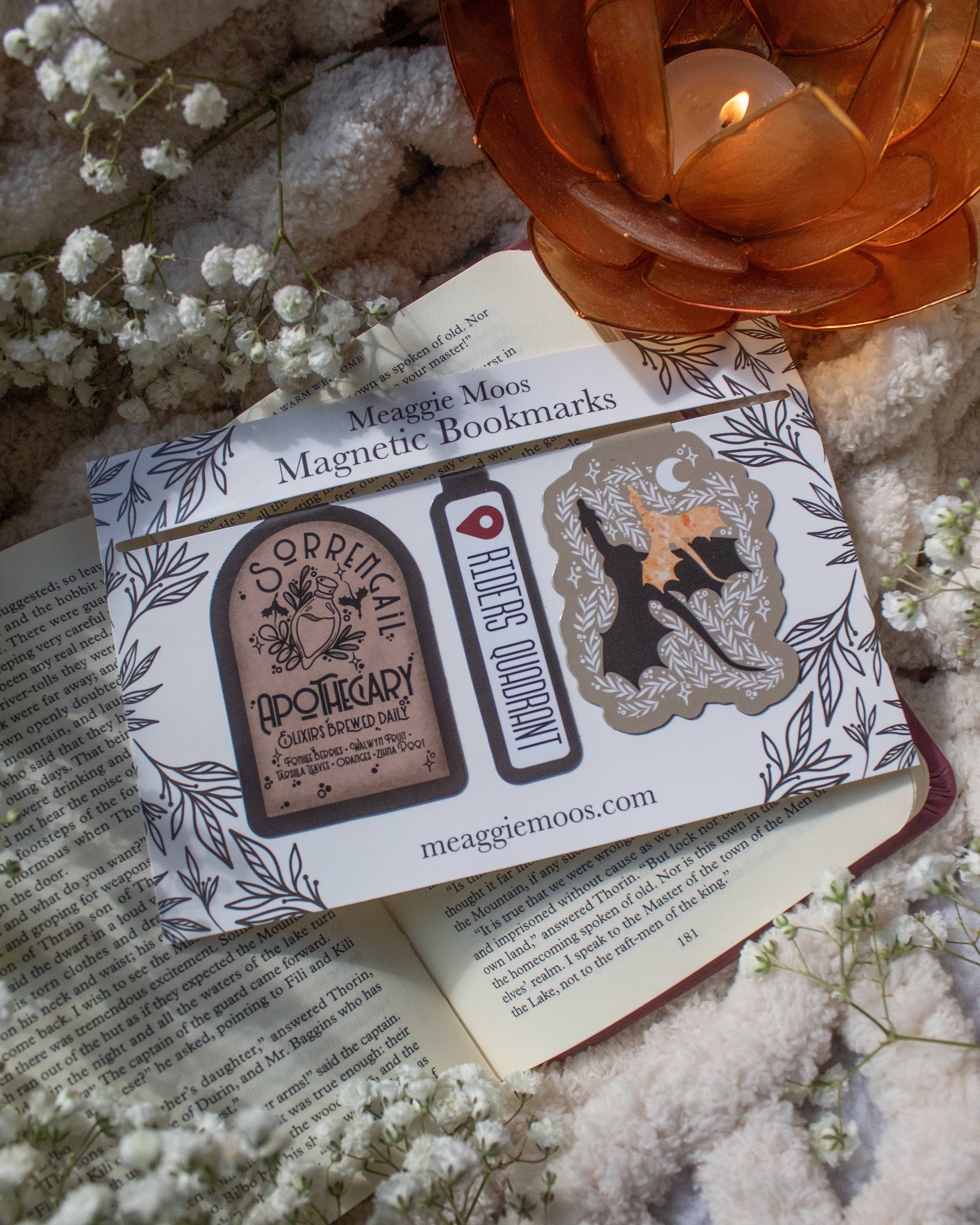 Meaggie Moos - Wholesale Bookmark - Fourth Wing Magnetic Bookmarks | Set of 31