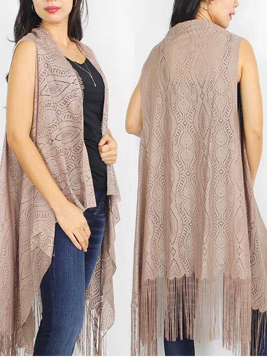 (#011) SPETSVÄST MED TOFS för wholesale av Jewelry Max