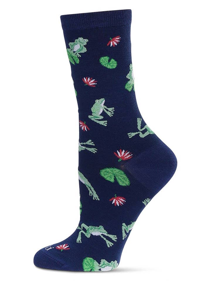 Kvinders frøer bambus Crew Socks for engroshandel hos Infinity Classics International Inc.