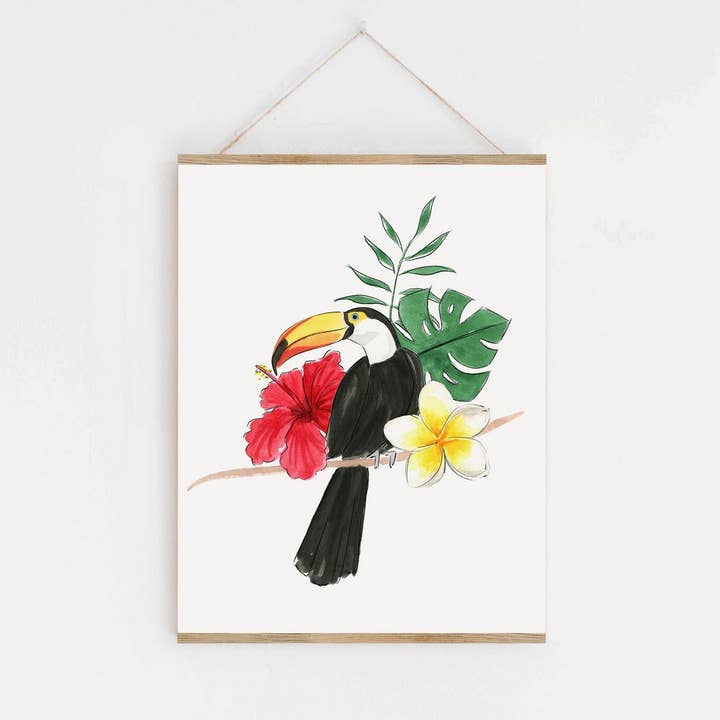 Toucan Art Print for wholesale by Almeida Illustrations