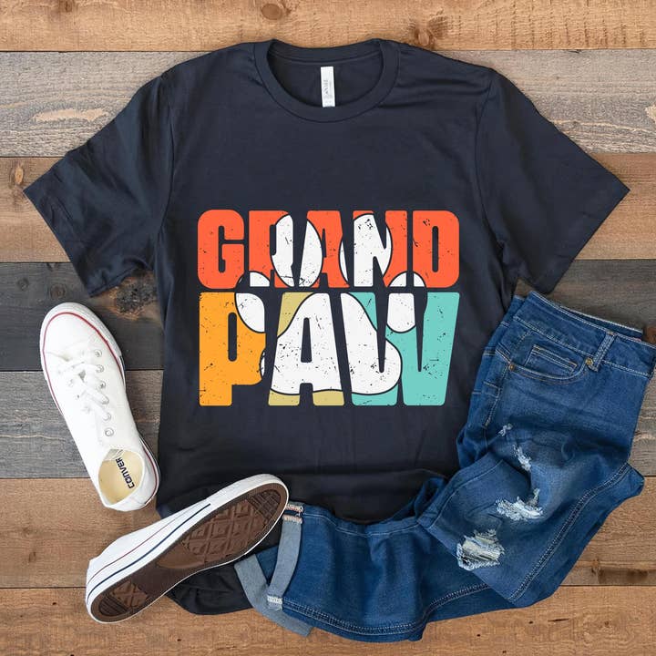 Retro Vintage Grand Paw T-Shirt, Dog Lover Shirt for wholesale by EagleAceApparel