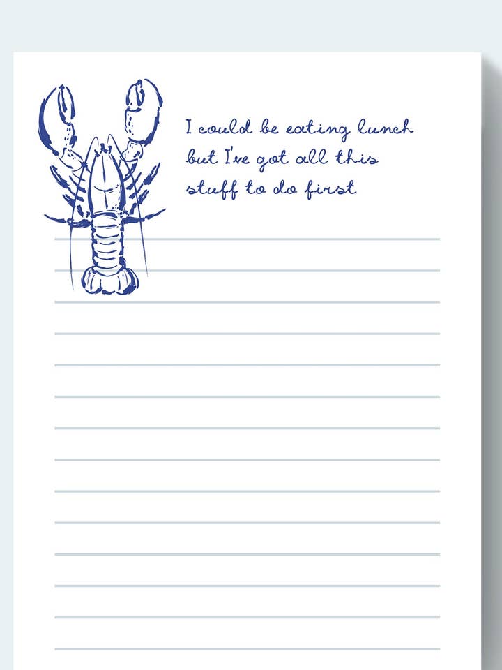 Podría estar almorzando, pero tengo todas estas cosas que hacer primero, Jotter Pad. para venta al por mayor de Sovende Bjorn