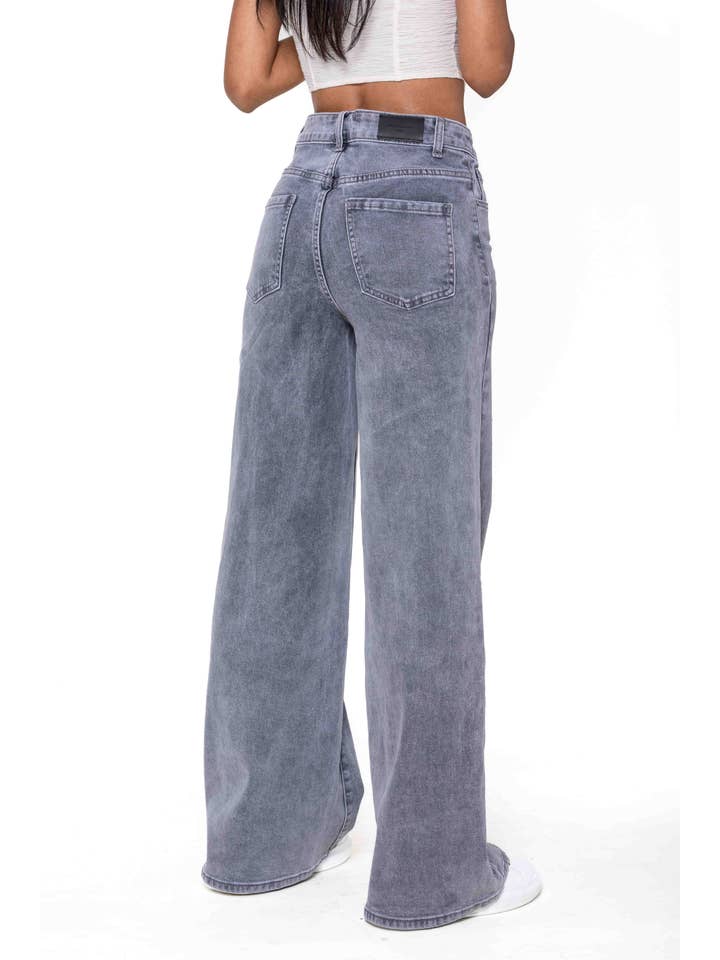 Nina Carter - Vente Jean – femme - Nina Carter super WIDE LEG taille haute stretch YY30042