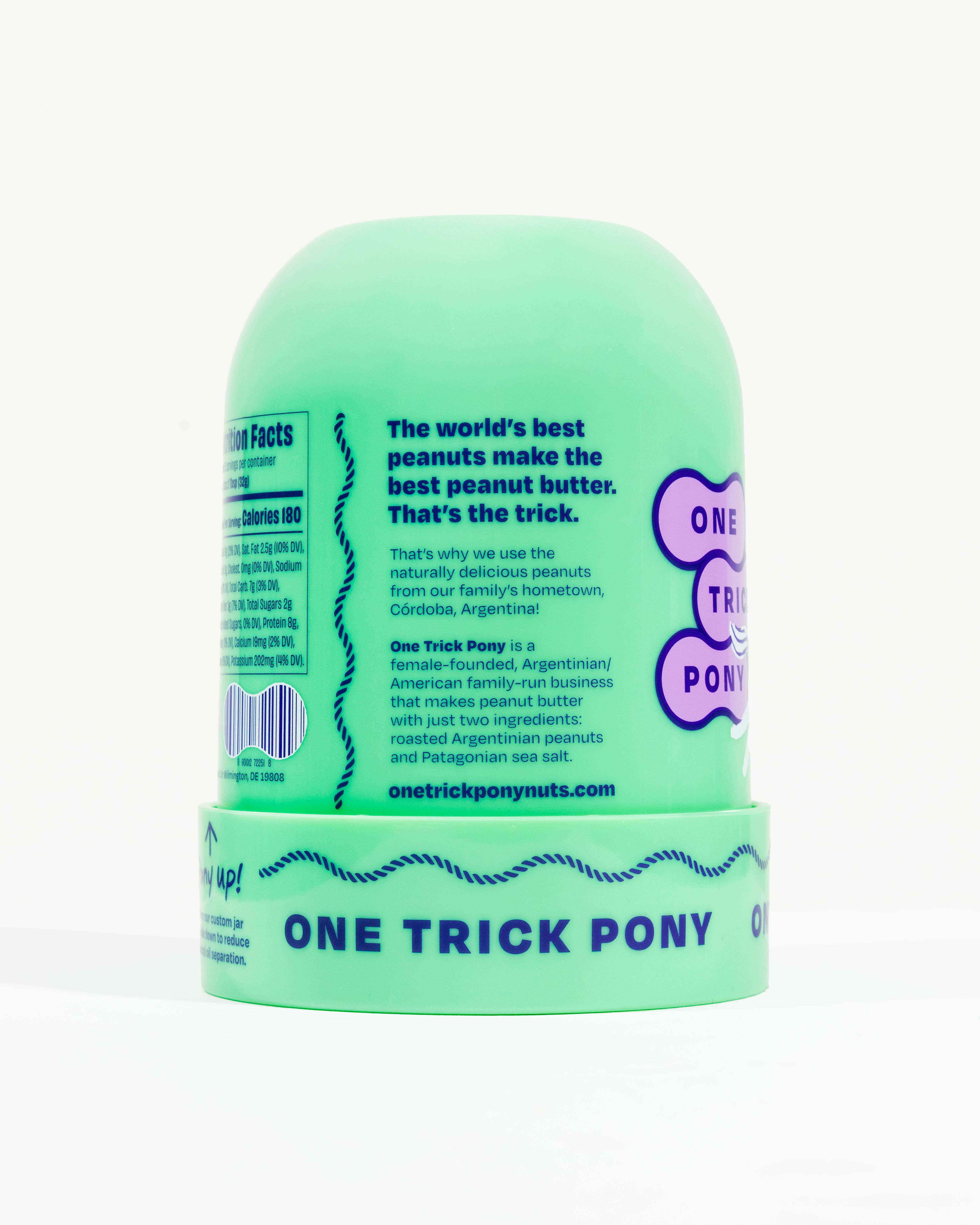 One Trick Pony - Wholesale Nut Butter - Crazy Crunchy Organic All Natural Peanut Butter - 16oz Jar4