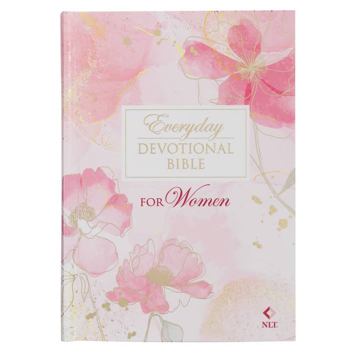 Devotional Bible NLT for Women Hardcover, Pink for wholesale by Christian Art Gifts