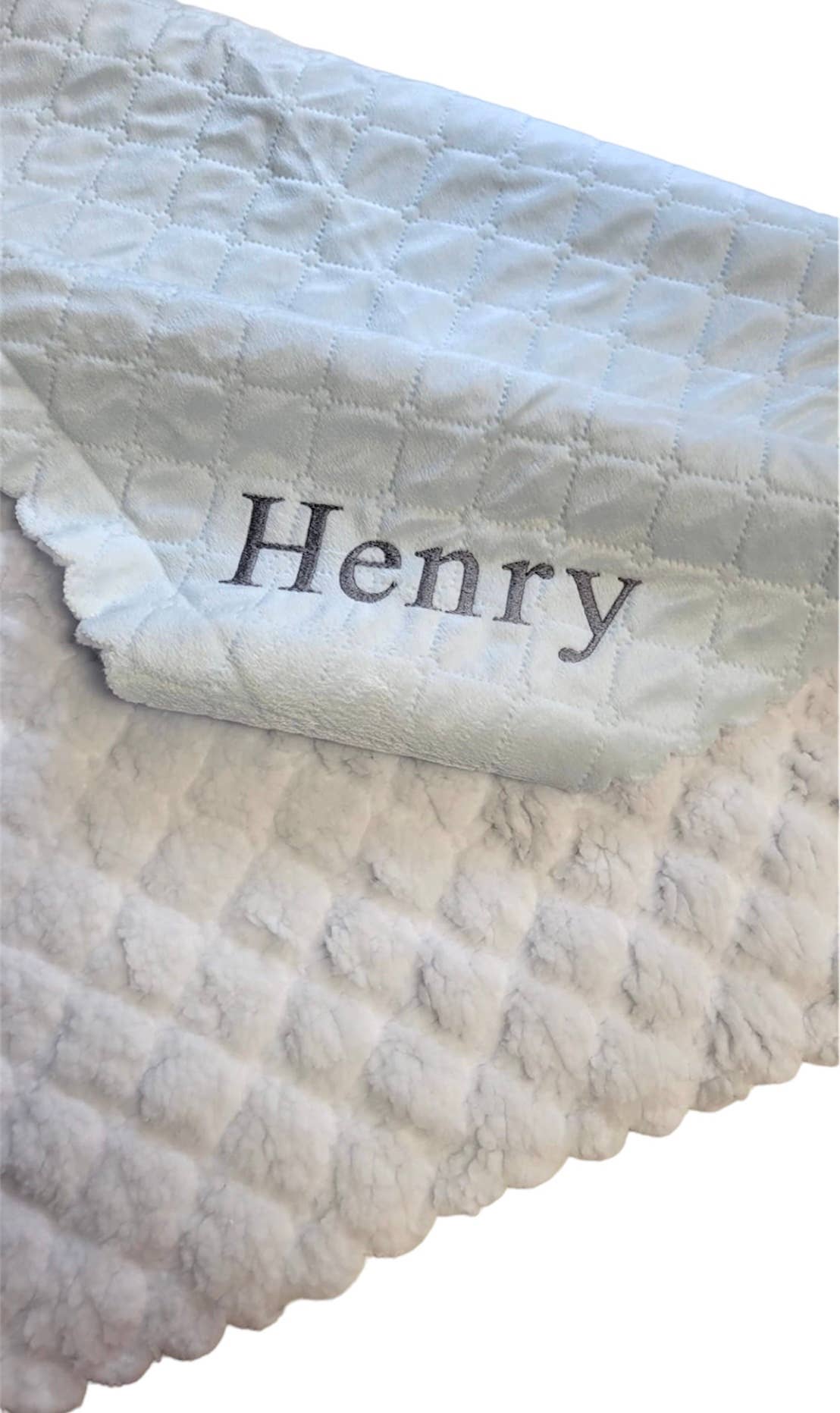 A Soft Idea - Wholesale Bedding Blanket - Kids & Baby - 723 - Nanas Quilted Plush Baby Blanket With Faux Sherpa Back2