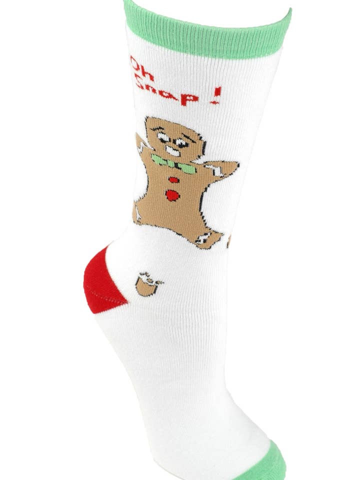 Tree Buddees - Vendita all'ingrosso Calzini - Unisex - Adulto Unisex - Oh Snap! Calzini Natalizi Divertenti con Omino di Pan di Zenzero2