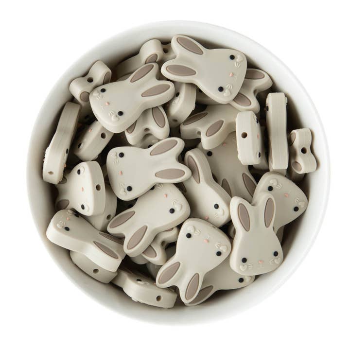 Cara & Co Silicone Craft Supply - Wholesale Craft Supplies - Bunny Silicone Focal Beads