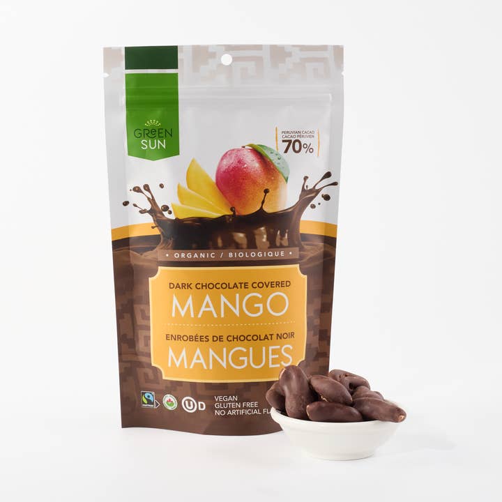 91 Gr Dark Chocolate Covered Mango for wholesale by Green Sun Foods