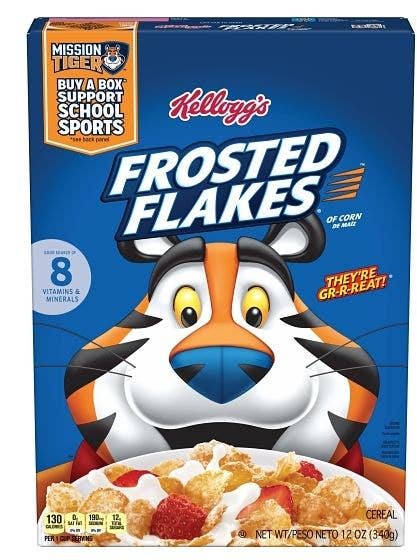 Shop The King - Wholesale Breakfast Cereal - Frosted Flakes 12 Cereal Box