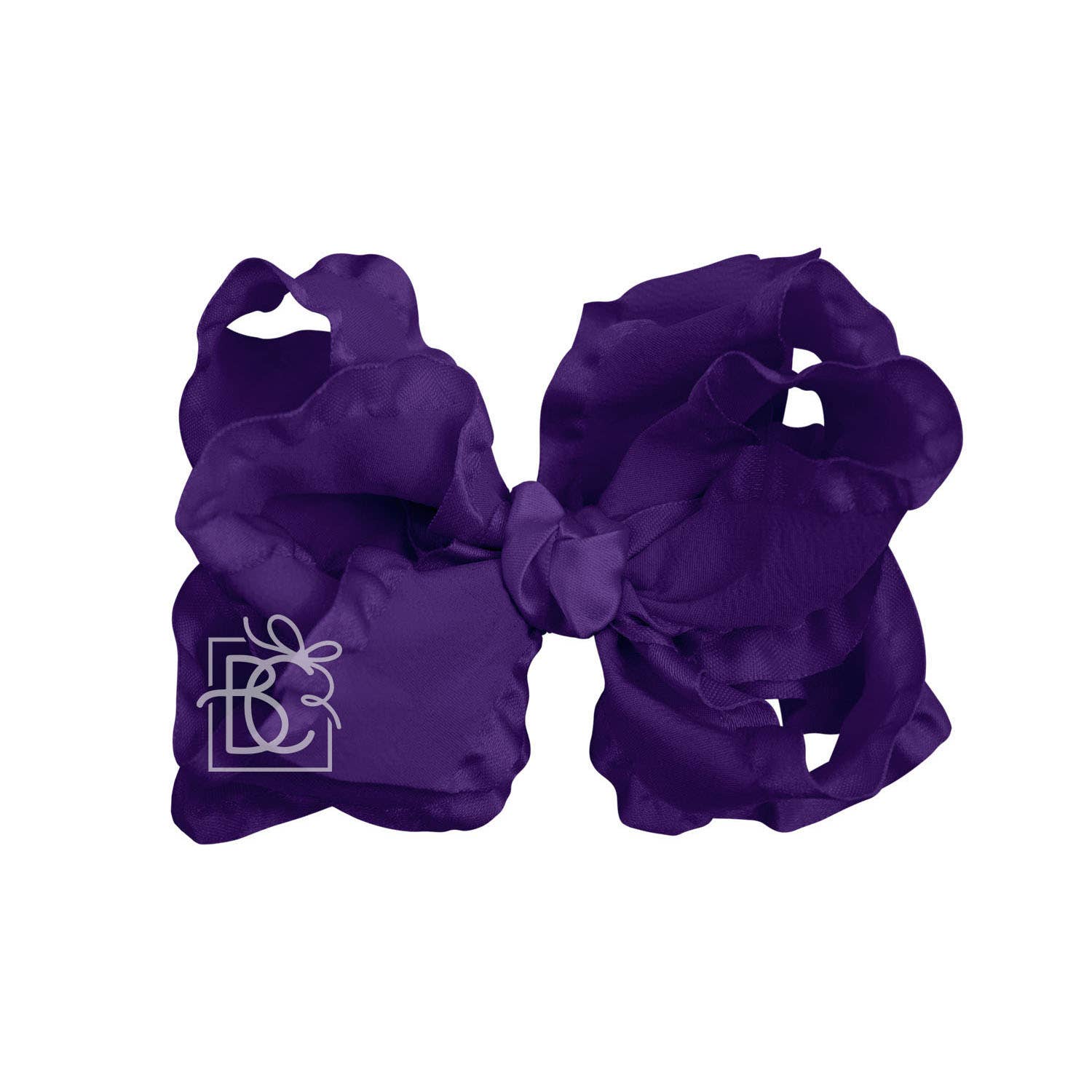 Beyond Creations, LLC - Wholesale Hair Bow - Kids - DOUBLE RUFFLE BOW ON CLIP51