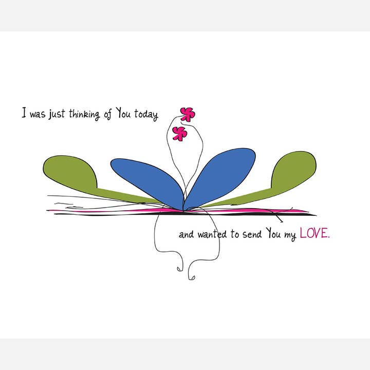 'ENVOYER L'AMOUR LOTUS' - Amour (Vers. #1) pour la vente par Curmudgeon Cards - Works of Art on Paper